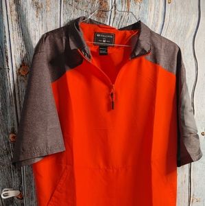 Holloway Adult M  Lightweight Shirt Orange/gray